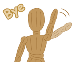 Daily Life of Wooden Man Models sticker #7365067