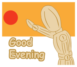 Daily Life of Wooden Man Models sticker #7365068