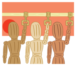 Daily Life of Wooden Man Models sticker #7365070