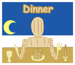 Daily Life of Wooden Man Models sticker #7365071