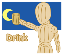 Daily Life of Wooden Man Models sticker #7365072