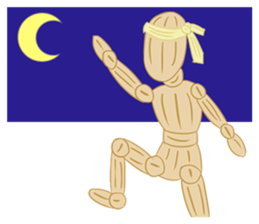 Daily Life of Wooden Man Models sticker #7365073