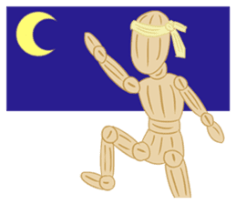 Daily Life of Wooden Man Models sticker #7365073