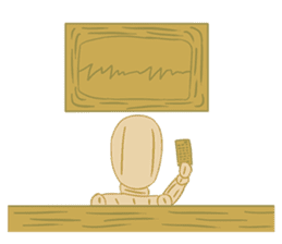 Daily Life of Wooden Man Models sticker #7365076