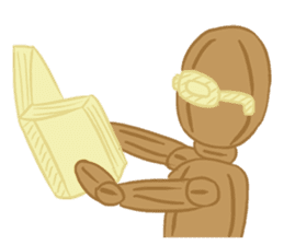 Daily Life of Wooden Man Models sticker #7365080