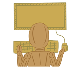 Daily Life of Wooden Man Models sticker #7365083