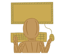 Daily Life of Wooden Man Models sticker #7365083