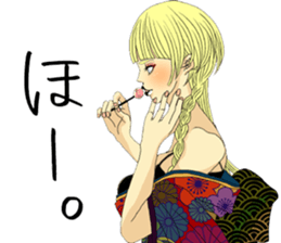 Japanese Oiran 2 sticker #7365659