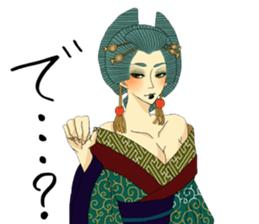 Japanese Oiran 2 sticker #7365660
