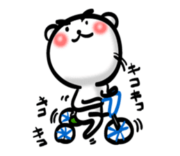 Easy to use Taiwanese. Eyebrow's Bear 2 sticker #7366129