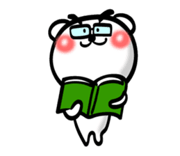 Easy to use Taiwanese. Eyebrow's Bear 2 sticker #7366130