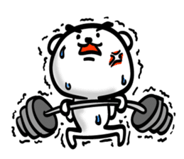 Easy to use Taiwanese. Eyebrow's Bear 2 sticker #7366151