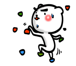 Easy to use Taiwanese. Eyebrow's Bear 2 sticker #7366158