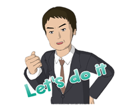 Life of businessman sticker #7366335