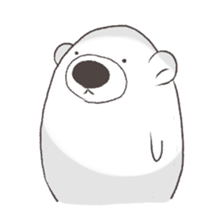 white cute bear sticker #7366404