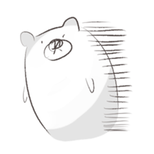 white cute bear sticker #7366440