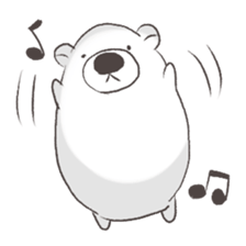 white cute bear sticker #7366441