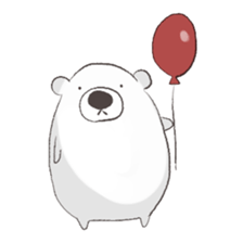 white cute bear sticker #7366443