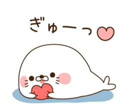 Stinging tongue seal For sweethearts sticker #7367124