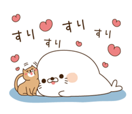 Stinging tongue seal For sweethearts sticker #7367125