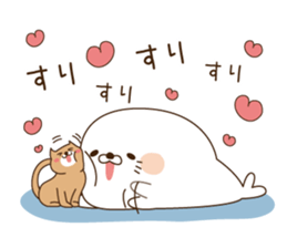 Stinging tongue seal For sweethearts sticker #7367126