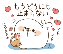 Stinging tongue seal For sweethearts sticker #7367127