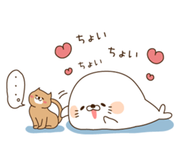 Stinging tongue seal For sweethearts sticker #7367130