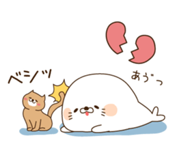 Stinging tongue seal For sweethearts sticker #7367131