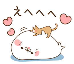 Stinging tongue seal For sweethearts sticker #7367137