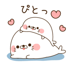 Stinging tongue seal For sweethearts sticker #7367138