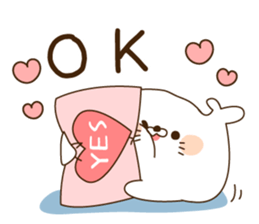 Stinging tongue seal For sweethearts sticker #7367142