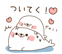 Stinging tongue seal For sweethearts sticker #7367147