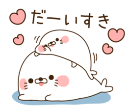 Stinging tongue seal For sweethearts sticker #7367151