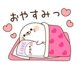 Stinging tongue seal For sweethearts sticker #7367160