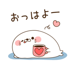 Stinging tongue seal For sweethearts sticker #7367161