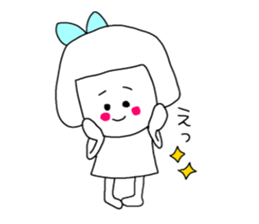 She is a pretty girl Mi-chan2. sticker #7367164