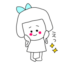 She is a pretty girl Mi-chan2. sticker #7367164