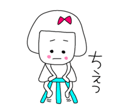 She is a pretty girl Mi-chan2. sticker #7367168
