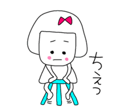 She is a pretty girl Mi-chan2. sticker #7367168