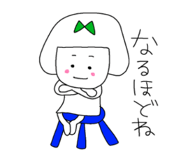 She is a pretty girl Mi-chan2. sticker #7367179