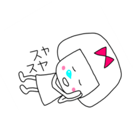 She is a pretty girl Mi-chan2. sticker #7367187