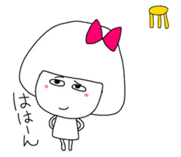 She is a pretty girl Mi-chan2. sticker #7367195