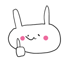 Prank chick and rabbit in the world sticker #7367330