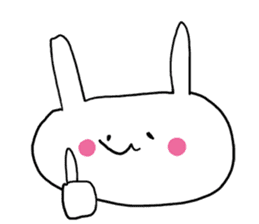 Prank chick and rabbit in the world sticker #7367330