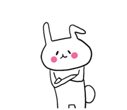 Prank chick and rabbit in the world sticker #7367331