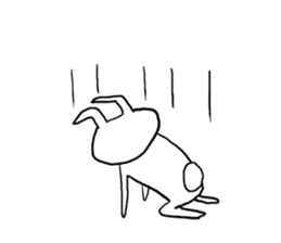 Prank chick and rabbit in the world sticker #7367333