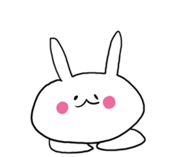 Prank chick and rabbit in the world sticker #7367339