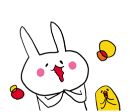 Prank chick and rabbit in the world sticker #7367344