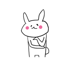 Prank chick and rabbit in the world sticker #7367354