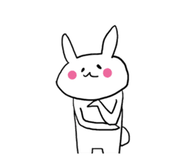 Prank chick and rabbit in the world sticker #7367354